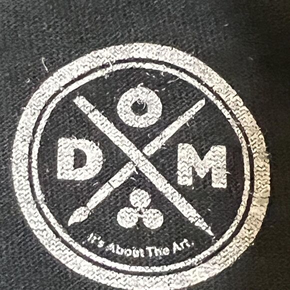 DXM Shirt Women's Small Black White Tiger Graphic Tee T-Shirt It's About The Art - Picture 3 of 8